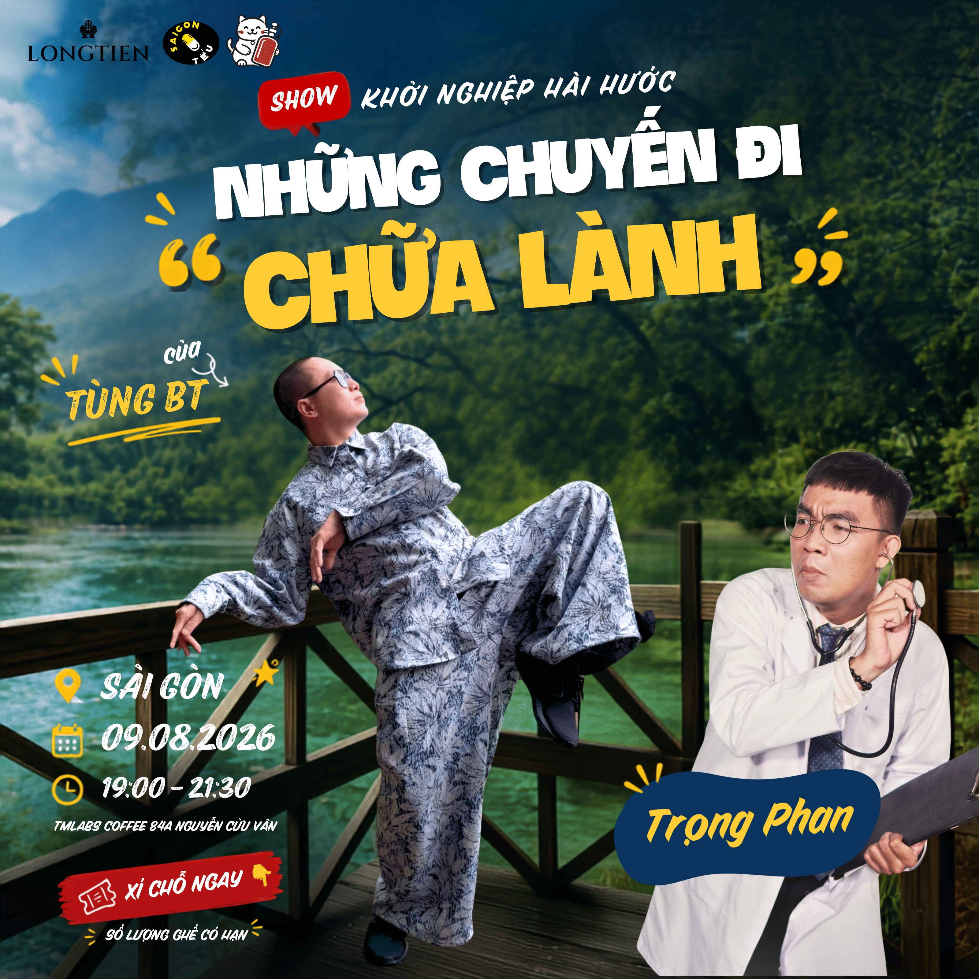 Hình ảnh 1 của sự kiện SHOW KHỞI NGHIỆP HÀI HƯỚC - NHỮNG CHUYẾN ĐI CHỮA LÀNH CỦA TÙNG BT