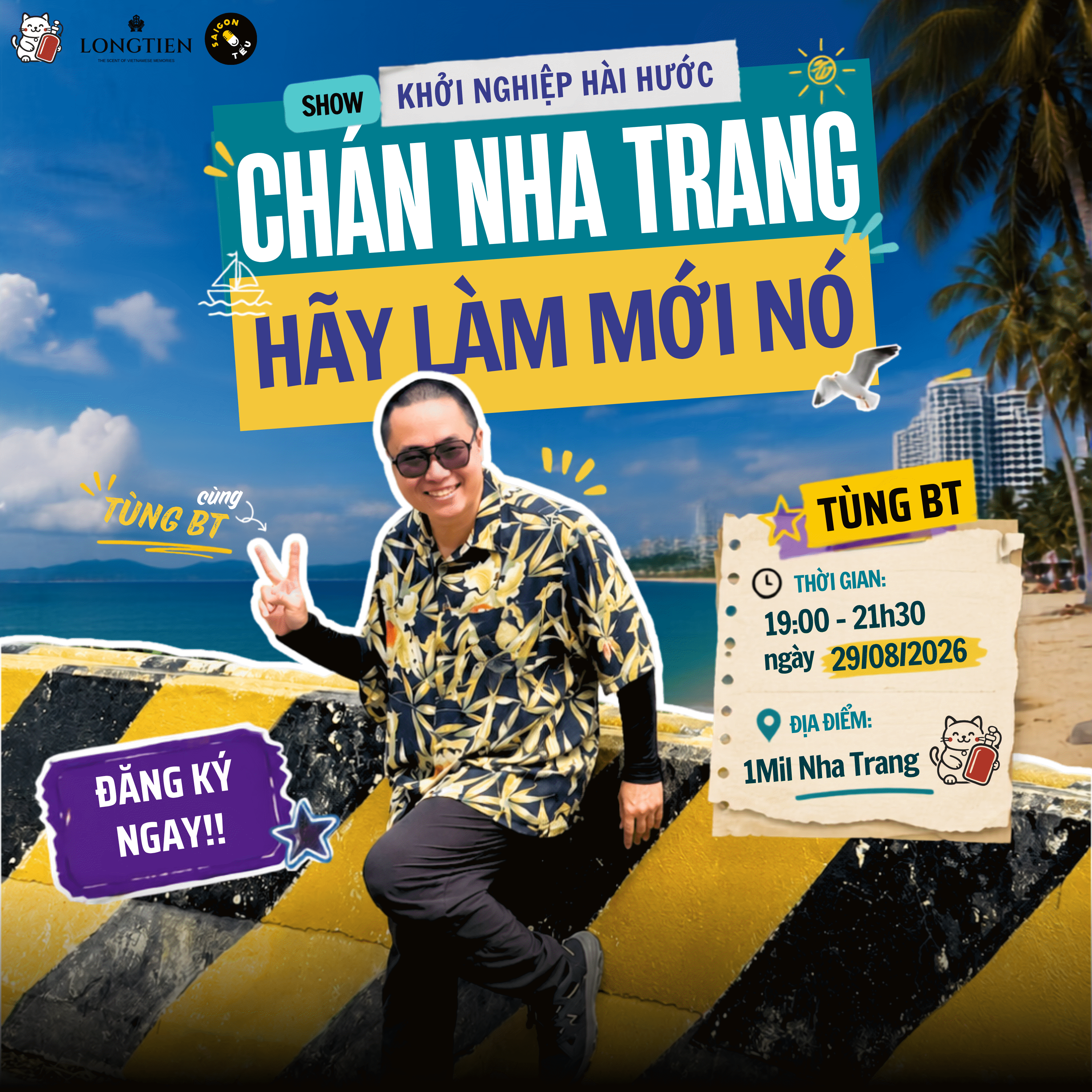Hình ảnh 1 của sự kiện SHOW KHỞI NGHIỆP HÀI HƯỚC - CHÁN NHA TRANG Ư, HÃY LÀM MỚI NÓ!